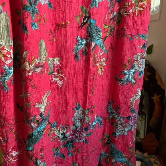 Johnny Was Pink Floral Midi Dress M - Picture 7 of 16